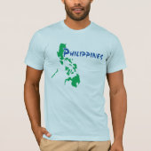 Philippinen Map T - Shirt (Vorderseite)