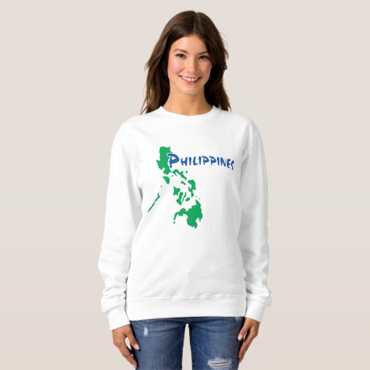 Philippinen Map T - Shirt (Vorne ganz)