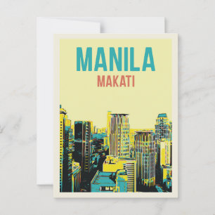 Philippinen, Metro Manila, Stadt Makati Gebäude Postkarte