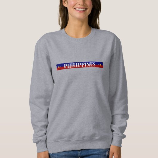 Philippinen-Minimaldesign Sweatshirt (Vorderseite)