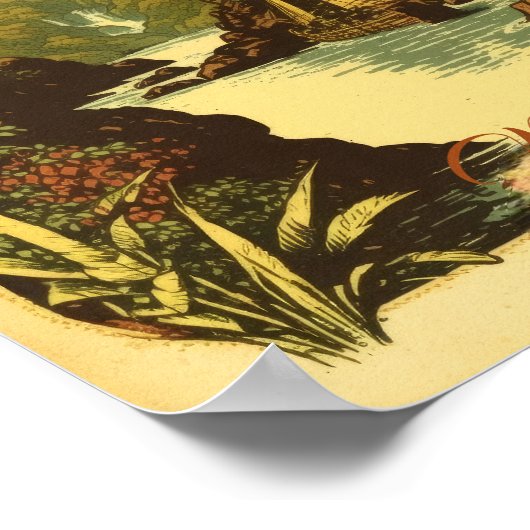 Philippinen mit Liebe Vintage Poster (Ecke)