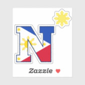 Philippinen N Sun Cut Out Aufkleber (Blatt)