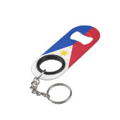 Philippinen National Pride Patriotic Mini Flaschenöffner (Rückseite Schrägansicht)