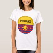 Philippinen Niedliche Design Ideenmuster Sunset T-Shirt (Vorderseite)
