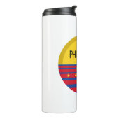 Philippinen Niedliche Design Ideenmuster Sunset Thermosbecher (Nach links gedreht)