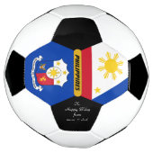 Philippinen Personalisiert, Flagge, Foto Fußball-B Fußball (Gedreht)