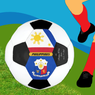 Philippinen Personalisiert, Flagge, Foto Fußball-B Fußball