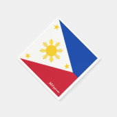 Philippinen & Philippinen Flag Party mode /sport Serviette (Ecke)