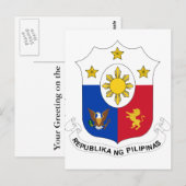 Philippinen, Philippinen Postkarte (Vorne/Hinten)