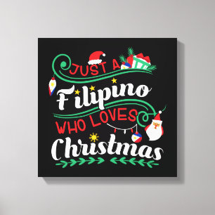 Philippinen - Philippinen Wer Lieben Weihnachten Leinwanddruck