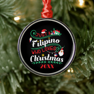 Philippinen - Philippinen Wer Lieben Weihnachten Ornament Aus Metall