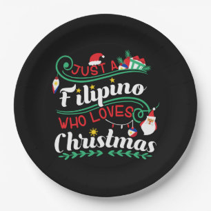 Philippinen - Philippinen Wer Lieben Weihnachten Pappteller