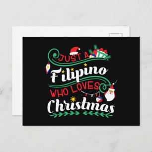Philippinen - Philippinen Wer Lieben Weihnachten Postkarte