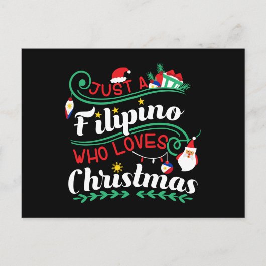 Philippinen - Philippinen Wer Lieben Weihnachten Postkarte (Vorderseite)