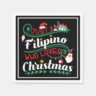 Philippinen - Philippinen Wer Lieben Weihnachten Serviette