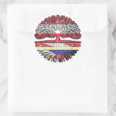 Philippinen Philippinisch Österreich Runder Aufkleber (Tasche)