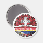 Philippinen Philippinisch Schweizer Schweiz Baum Magnet (Vorderseite/Rückseite)