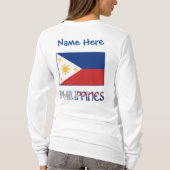 Philippinen Philippinische Flagge Blauer Personali T-Shirt (Rückseite)