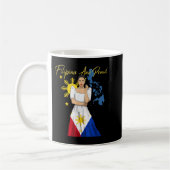 Philippinen Pinay Filipina Pride Islands Flag Girl Kaffeetasse (Links)