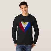 Philippinen Pinoy Liebe Pride Philippino F T-Shirt (Vorne ganz)