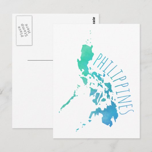 Philippinen Postkarte (Vorne/Hinten)