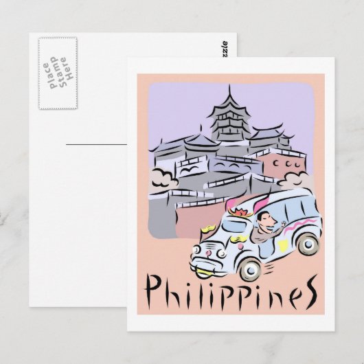 Philippinen Postkarte (Vorne/Hinten)