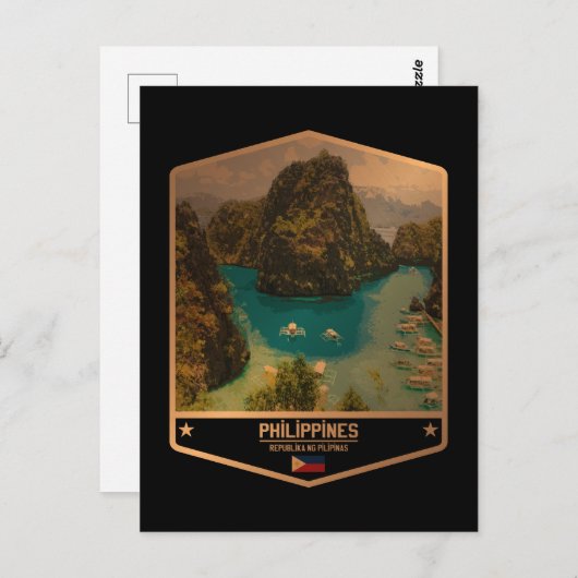 Philippinen Postkarte (Vorne/Hinten)