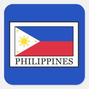 Philippinen Quadratischer Aufkleber