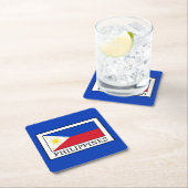 Philippinen Rechteckiger Pappuntersetzer (Vor Ort)