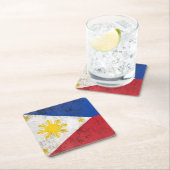 Philippinen Rechteckiger Pappuntersetzer (Vor Ort)