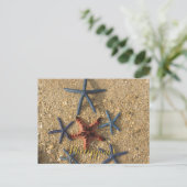 Philippinen Red & Blue Starfish Postkarte (Stehend Vorderseite)