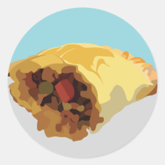 Philippinen-Reihe: Empanada Runder Aufkleber