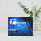 Philippinen Reise Postkarte (Stehend Vorderseite)