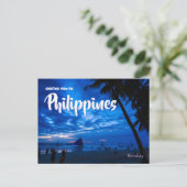 Philippinen Reise Postkarte (Stehend Vorderseite)