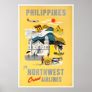 Philippinen Reiseplakat Filipino Kunst Druck Poster