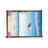 Philippinen Reiseplakat Magnet (Horizontal)