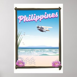 Philippinen Reiseplakat Poster