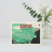 Philippinen, Reiterrassen auf der Insel Bontoc Luz Postkarte (Stehend Vorderseite)