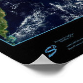 Philippinen-Satellitenposter Poster (Ecke)