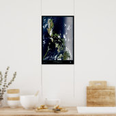 Philippinen-Satellitenposter Poster (Küche)