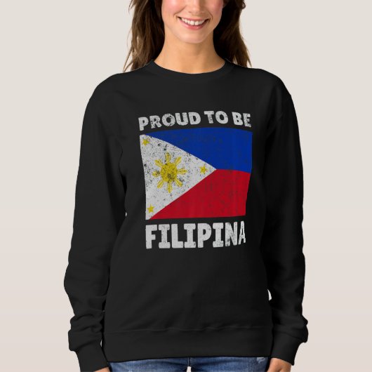 Philippinen stolz auf Filipino Filipina meine DNA  Sweatshirt (Vorderseite)
