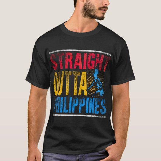 Philippinen: Straight Outta Philippinen T-Shirt (Vorderseite)