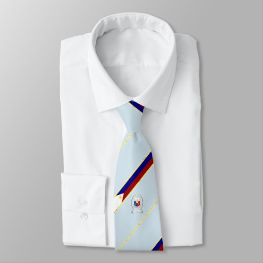 Philippinen-Streifenflagge Krawatte (Gebunden)