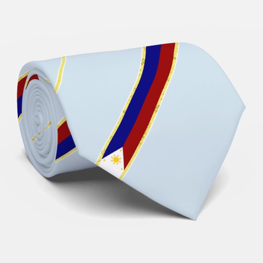 Philippinen-Streifenflagge Krawatte (Gerollt)