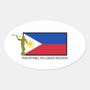 PHILIPPINEN TACLOBAN MISSION LDS CTR OVALER AUFKLEBER
