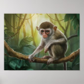 Philippinen: Tarsier Monkey in Natural Habitat Poster (Vorne)