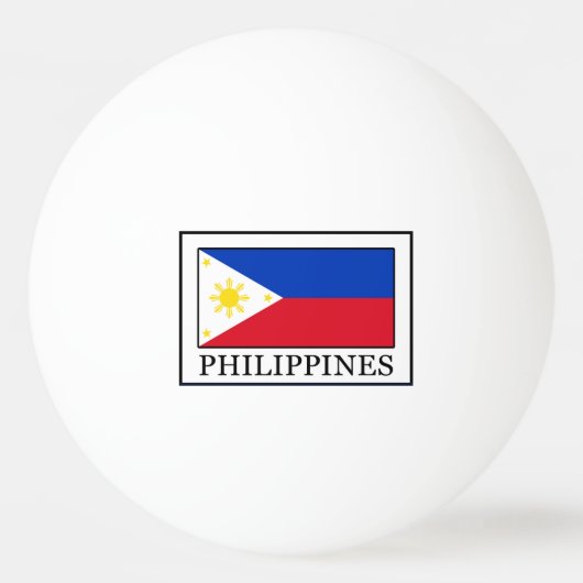 Philippinen Tischtennisball (Vorderseite)