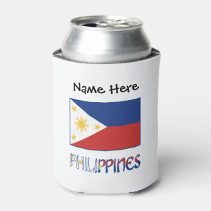 Philippinen und personalisierte philippinische Fla Dosenkühler
