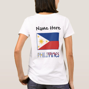 Philippinen und personalisierte philippinische Fla T-Shirt