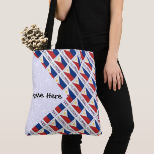 Philippinen und philippinische Flagge individuell  Tasche